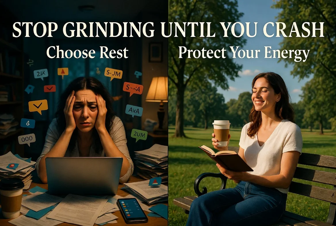 Stop grinding until you crash
